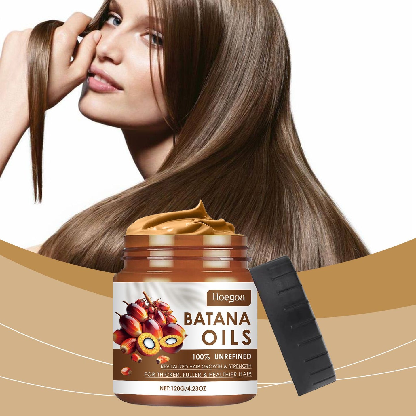 Hoegoa Batana Oil Hair Care Cream Hair Care Improves Hair quality Nourishes scalp Batana Oil Hair mask